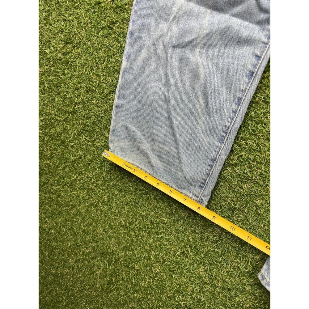 Polo Ralph Lauren Jeans Mens 40x32 Varick Slim Repaired Patchwork Distressed